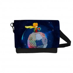 کیف دوشی طرح شازده کوچولو و گل