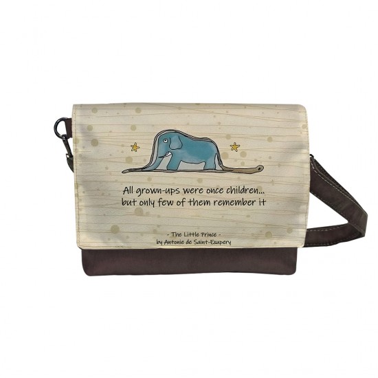 کیف دوشی طرح مار و فیل شازده کوچولو