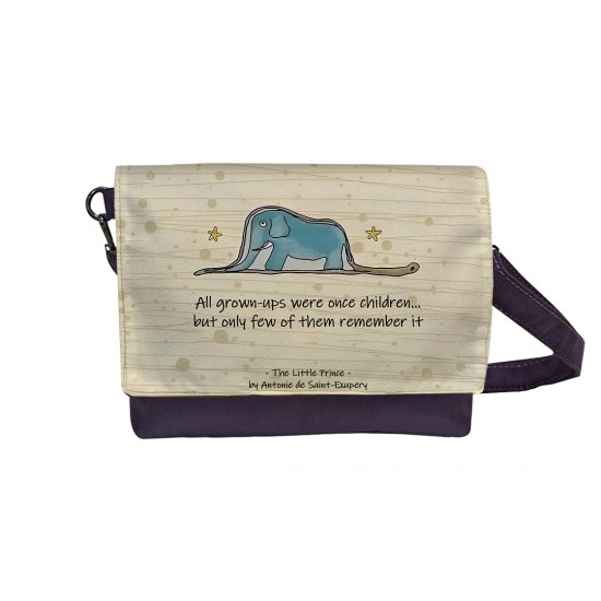 کیف دوشی طرح مار و فیل شازده کوچولو