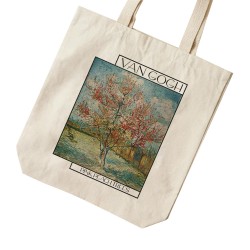 تت بگ متقال طرح درخت های صورتی هلو از ونگوگ