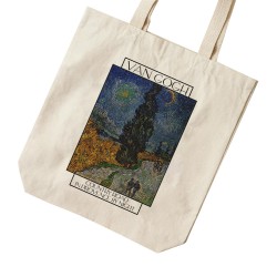 تت بگ متقال طرح جاده محلی پروانس در شب از ونگوگ