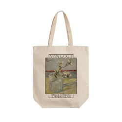 تت بگ متقال طرح یک شاخه شکوفه بادام در لیوان از ونگوگ