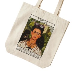 تت بگ متقال طرح خودنگار با گردنبند آهنی و پرنده از فریدا