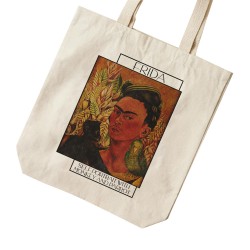 تت بگ متقال طرح خودنگار با میمون و طوطی از فریدا