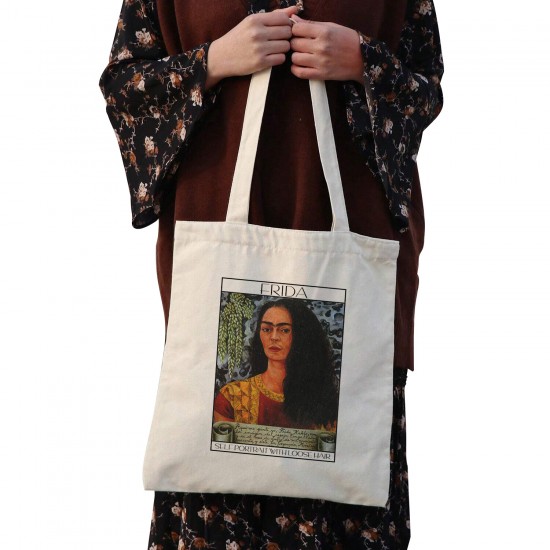 تت بگ متقال طرح خودنگار با موی رها از فریدا