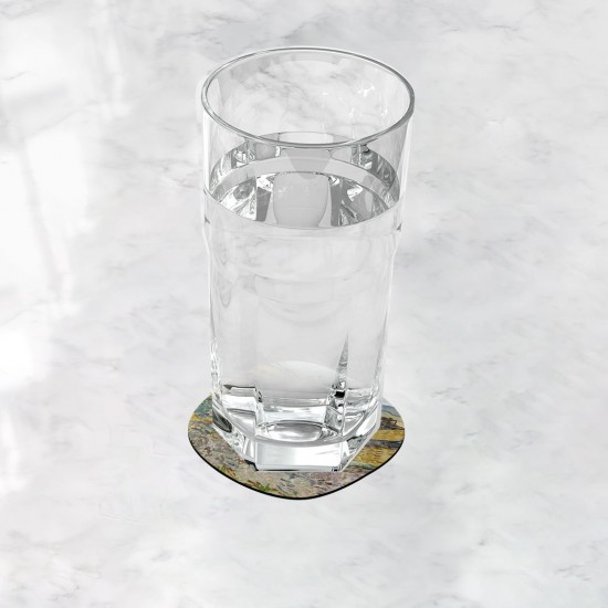 زیر لیوانی طرح مزرعه شخم زده شده با گاوآهن از ونگوگ