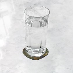 زیر لیوانی طرح دسته گلی در گلدان از ونگوگ