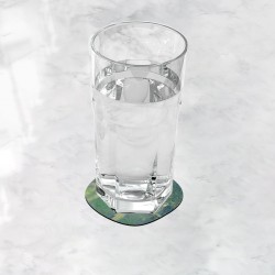 زیر لیوانی طرح اتاق قلعه ای روی دریاچه از کلیمت
