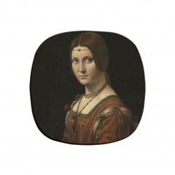 زیر لیوانی طرح پرتره زن ناشناس از داوینچی