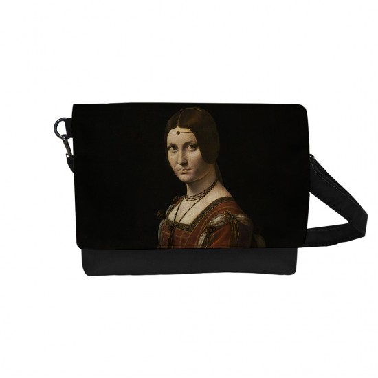 کیف دوشی طرح پرتره زن ناشناس از داوینچی