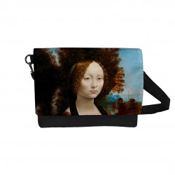 کیف دوشی طرح پرتره جینورا دبنچی از داوینچی