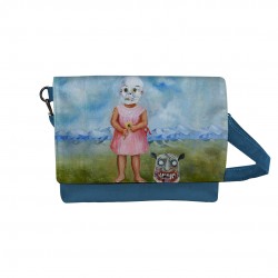 کیف دوشی طرح دختربچه با ماسک مرگ از فریدا