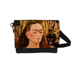 کیف دوشی طرح خودنگار با میمون از فریدا