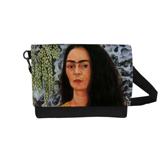 کیف دوشی طرح خودنگار با موی رها از فریدا