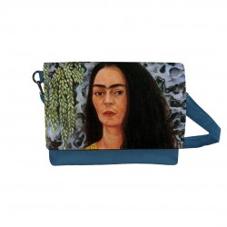 کیف دوشی طرح خودنگار با موی رها از فریدا