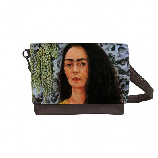 کیف دوشی طرح خودنگار با موی رها از فریدا