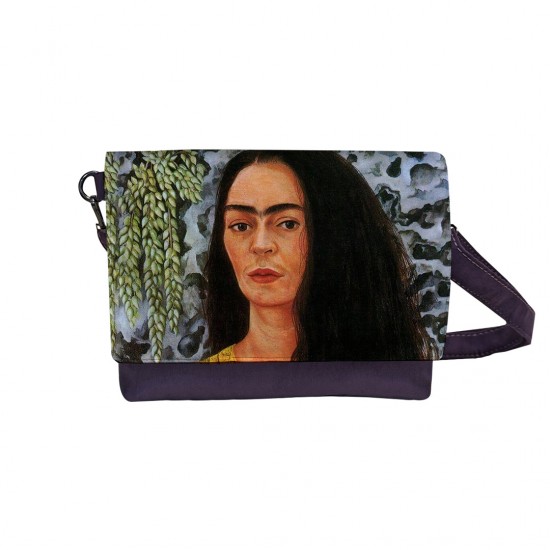 کیف دوشی طرح خودنگار با موی رها از فریدا