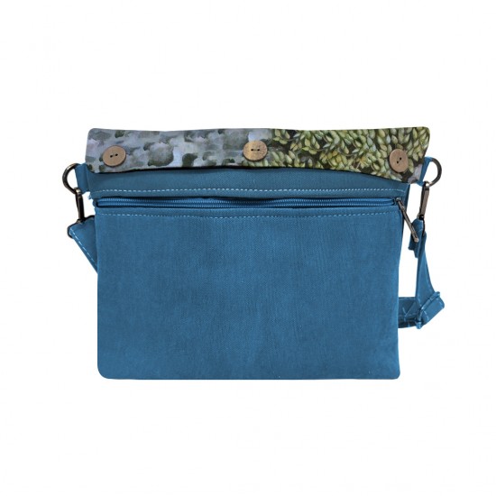 کیف دوشی طرح خودنگار با موی رها از فریدا