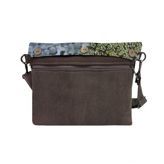 کیف دوشی طرح خودنگار با موی رها از فریدا