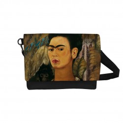 کیف دوشی طرح خودنگار با یک میمون از فریدا