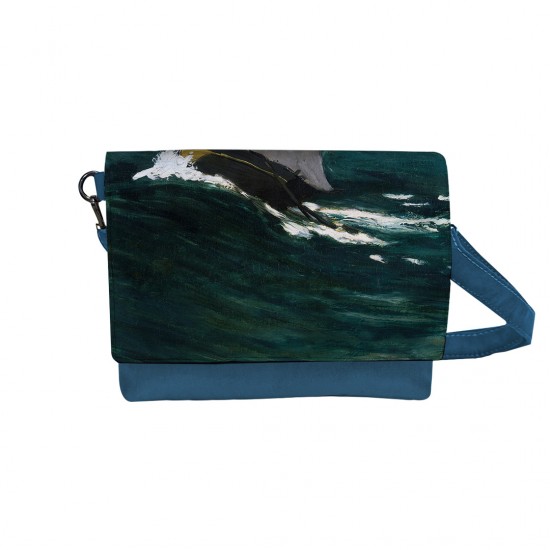 کیف دوشی طرح موج سبز از مونه