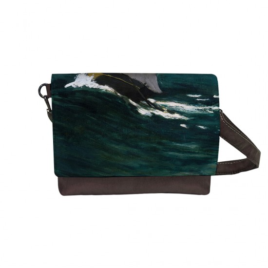 کیف دوشی طرح موج سبز از مونه