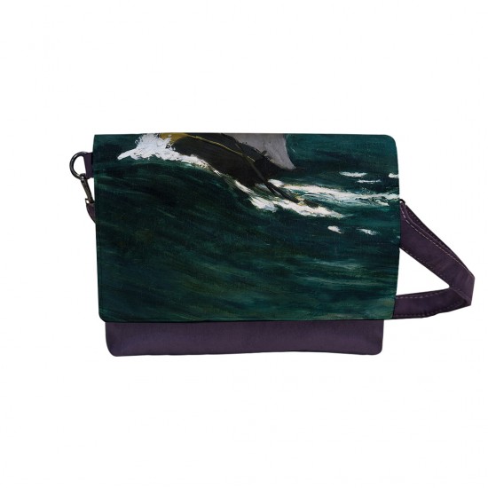 کیف دوشی طرح موج سبز از مونه