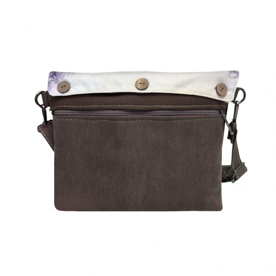 کیف دوشی طرح قوس های گلدار از مونه