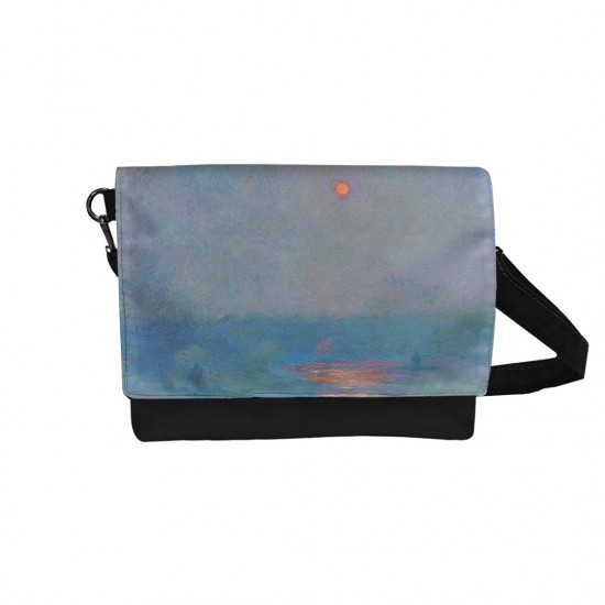 کیف دوشی طرح پل واترلو، اثر نور خورشید در مه از مونه