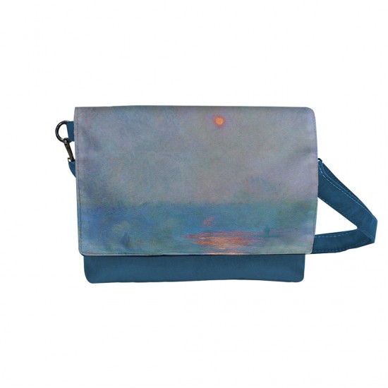 کیف دوشی طرح پل واترلو، اثر نور خورشید در مه از مونه
