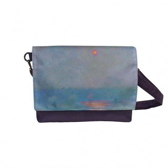 کیف دوشی طرح پل واترلو، اثر نور خورشید در مه از مونه