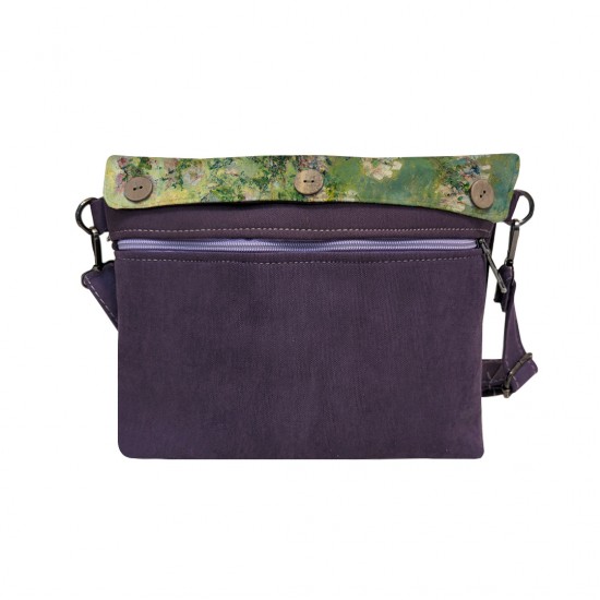 کیف دوشی طرح گلدان گل ها از مونه