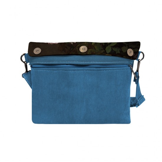 کیف دوشی طرح گل های بهاری از مونه