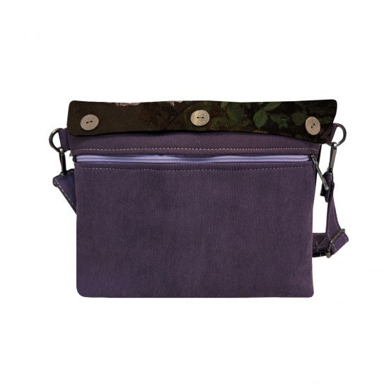 کیف دوشی طرح گل های بهاری از مونه