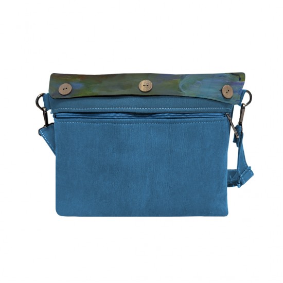 کیف دوشی طرح نیلوفر های آبی از مونه