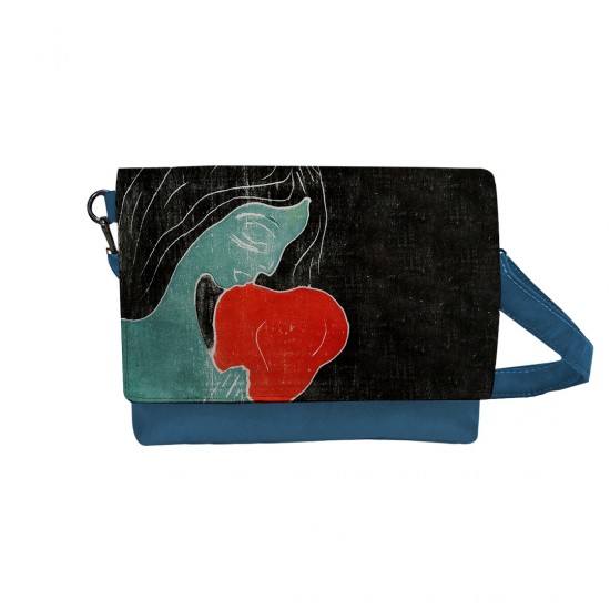 کیف دوشی طرح دو قلب از ادوارد مونک