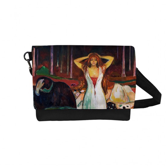 کیف دوشی طرح خاکستر ها از ادوارد مونک