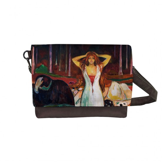 کیف دوشی طرح خاکستر ها از ادوارد مونک