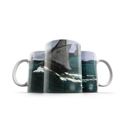 ماگ طرح موج سبز از مونه