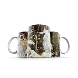 ماگ طرح زنی در باغ از مونه