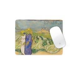 موس پد طرح زنان در حال عبور از مزرعه از ونگوگ