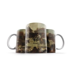 ماگ طرح گاوبازی در یک شهر از گویا