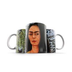 ماگ طرح خودنگار با موی رها از فریدا