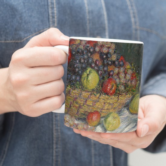 ماگ طرح طبیعت بی جان با خربزه شیرین از مونه