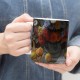 ماگ طرح طبیعت بی جان با گل و میوه از مونه