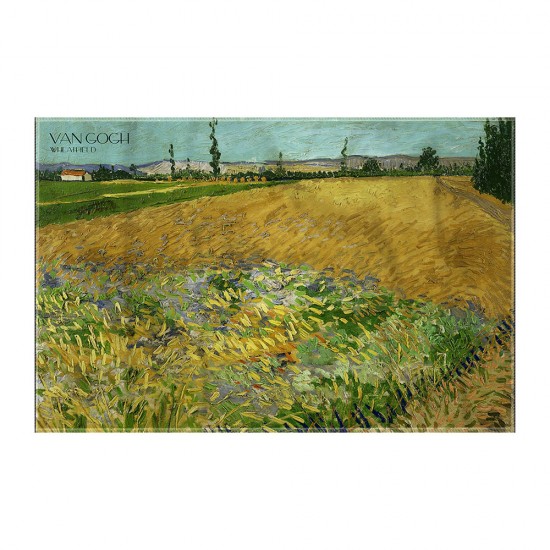 کادوپیچ پارچه‌ ای طرح مزرعه گندم از ونگوگ