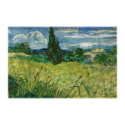 کادوپیچ پارچه‌ ای طرح مزرعه سبز از ونگوگ