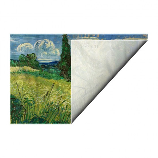 کادوپیچ پارچه‌ ای طرح مزرعه سبز از ونگوگ