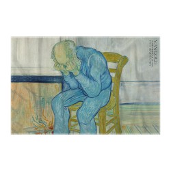 کادوپیچ پارچه‌ ای طرح پیرمرد غمگین از ونگوگ