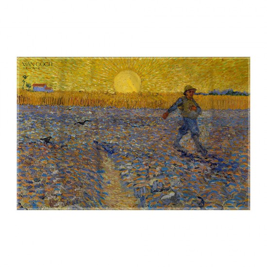 کادوپیچ پارچه‌ ای طرح بذرافشان از ونگوگ